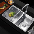 Ảnh thực tế chậu rửa bát inox 2 hố Binova CBI-7843