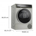 Kích thước máy sấy bơm nhiệt Bosch 9kg WQB246CX0 Serie 8