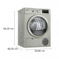 Kích thước máy sấy bơm nhiệt Bosch 8kg WTH85VX3 Serie 4