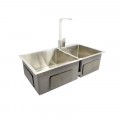 Hình ảnh chậu rửa bát inox 2 hố BossEU BS8245L1