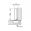 Bản lề trùm ngoài Metalla SM 110° Giảm Chấn Hafele 315.06.750