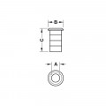 Chốt cửa âm 305mm Hafele DIY 911.62.247