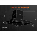 Máy hút mùi âm tủ Junger HRJ-701 Black