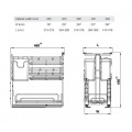 Giá dao thớt Inox 304 Hafele Omero 547.11.002 250mm