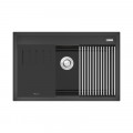 Chậu rửa bát đá 1 hố Konox Terra 790S Black