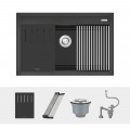 Chậu rửa bát đá 1 hố Konox Terra 790S Black