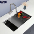 Ảnh thực té chậu rửa bát 1 hố Kluger KWU8161FS-S76 Plus