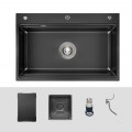 Chi tiết chậu rửa bát 1 hố Kluger KWF8161FB-S76 Plus