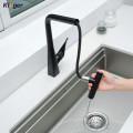 Vòi rửa bát nóng lạnh Kluger KLF0016B có dây rút