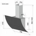 Máy hút áp tường Lorca TA 6008CM-70