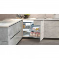 Kệ góc liên hoàn nan dẹt Inox Grandx XMC.45S LEFT