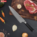 Dao đầu bếp thép Nhật Konox Damascus Eiko Series 8″ Chef Knife