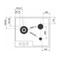 Bếp Gas Miele 3 vùng nấu KM 2312 G lắp âm