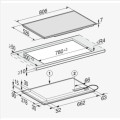 Bếp từ đa điểm Miele 6 vùng nấu KM 7575 FL lắp âm