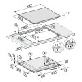 Bếp từ đa điểm Miele 4 vùng nấu KM 7404 FX lắp âm