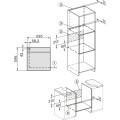 Kích thước lò hấp kết hợp nướng âm tủ Miele DGC 7450 OBSW