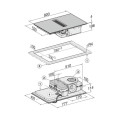 Bếp từ kết hợp hút mùi Miele 4 vùng nấu KMDA 7473 FL-U lắp âm