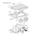 Bếp từ kết hợp hút mùi Miele 4 vùng nấu KMDA 7476 FL lắp âm