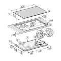 Bếp từ Miele 4 vùng nấu KM 7679 FL lắp âm