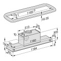 Máy hút mùi âm trần Miele DA 2628