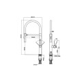 Vòi rửa bát nóng lạnh Hafele HT24-SH1F527 570.85.451 Titan