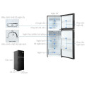 Kích thước tủ lạnh 2 cánh ngăn đá trên Inverter 245 lít Aqua AQR-T259FA(FB)
