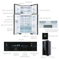 Kích thước tủ lạnh Hitachi Inverter 540 lít R-FW690PGV7 GBK