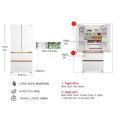 Kích thước tủ Lạnh 4 cánh Multi doors Inverter 533 Lít Toshiba GR-RF690WI-PGV(67)