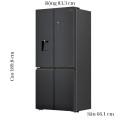 Kích thước tủ Lạnh 4 cánh Multi Doors Inverter 515 Lít Toshiba GR-RF675WI-PMV(06)-MG