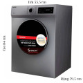 Kích thước máy Sấy Thông Hơi Toshiba 7 Kg TD-H80SEV(SK)