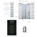 Kích thước tủ lạnh Samsung Inverter 617 lít RS64R5101SL/SV