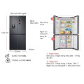Kích thước tủ lạnh 4 cánh Multi door 488 lít Samsung RF48A4010B4/SV
