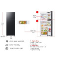 Kích thước tủ lạnh 2 cánh Inverter 305 lít Samsung RT31CG5424B1SV