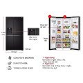 Tủ lạnh 4 cánh Side by side 635 lít LG GR-D257WB