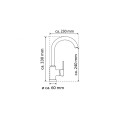 Vòi rửa bát Wasserwerk WK 5 Black 700506 màu đen