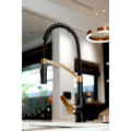 Vòi rửa bát Wasserwerk WK 3 black/matt gold, with spiral spring 700558
