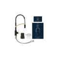 Vòi rửa bát Wasserwerk WK 3 black/matt gold, with spiral spring 700558