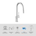 Vòi rửa bát Kluger KLF0003SC