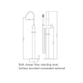 Kích thước vòi sen tắm gắn bồn EuroKing EU-61005