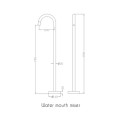Kích thước vòi sen tắm gắn bồn EuroKing EU-61016