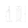 Kích thước vòi sen tắm gắn bồn EuroKing EU-51017-1