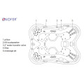 Cấu tạo Bồn tắm MASSAGE Norer SPA-015