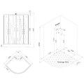 Kích thước phòng xông hơi NOFER VS-108A