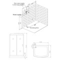 Kích thước phòng xông hơi NOFER NG-2119A Acrylic