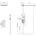 Kích thước sen tắm đứng nóng lạnh EUROKING EU-1451100