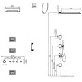 Kích thước sen tắm đứng nóng lạnh EUROKING EU-1451200