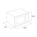 Ảnh kích thước lắp đặt lò vi sóng Teka HMWE FS23 GC BK AirFry 112240003