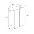 Kích thước tủ lạnh Side by Side Teka RLF 74914 GBK 113430071