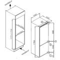 Kích thước tủ lạnh 2 cửa lắp âm Teka RBF 73370 FI TH 113560018