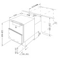 Kích thước tủ lạnh lắp âm mini Teka RSR 131 WH 113470017